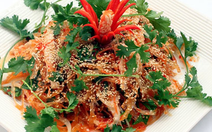 Cùng làm món gỏi gà rau câu