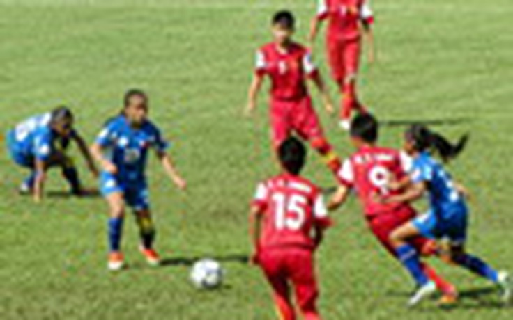 Nữ U.14 Việt Nam dễ dàng hạ gục U.14 Philippines