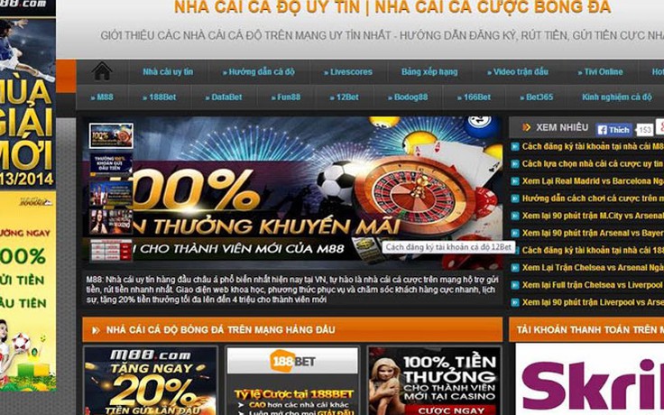 Muôn mặt cá độ: Nở rộ cá độ online