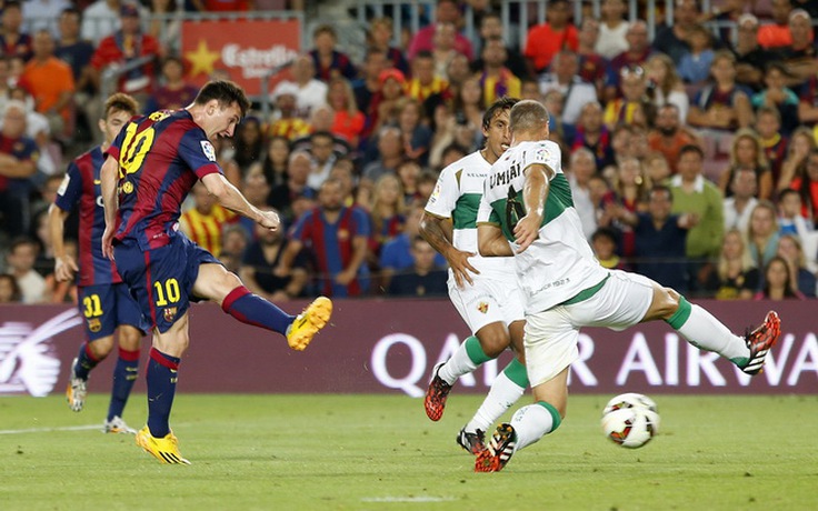 Messi lập cú đúp, Barcelona ra quân thắng lợi ở La Liga
