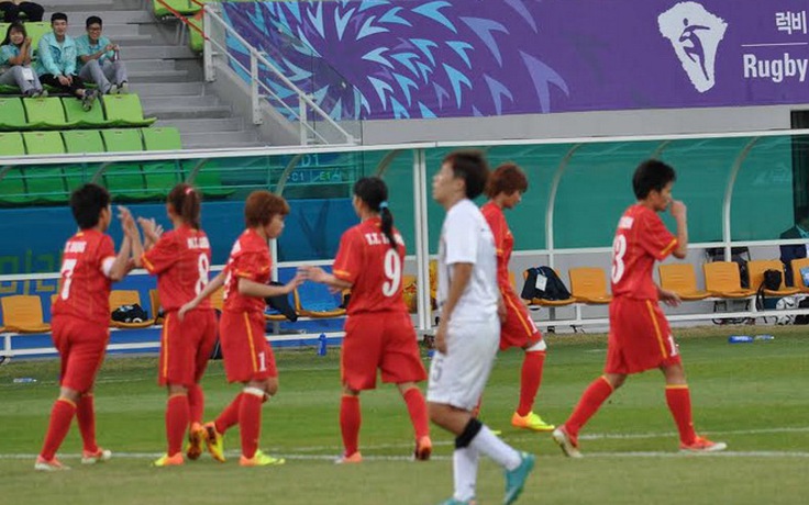 Thắng Hồng Kông 5-0, nữ Việt Nam giành vé vào tứ kết ASIAD 2014