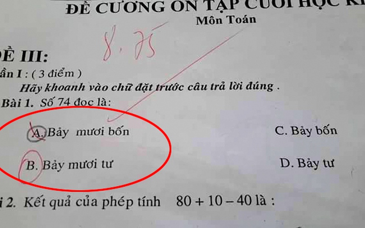 Tranh luận ‘bảy mươi bốn’ hay ‘bảy mươi tư’ gây chia rẽ dân mạng