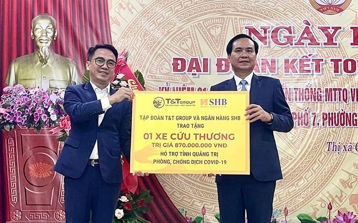 T&T Group và SHB trao tặng xe cứu thương hỗ trợ Quảng Trị, Quảng Bình chống dịch