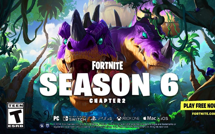 Rộ tin đồn Fortnite Season 6 sẽ có khủng long