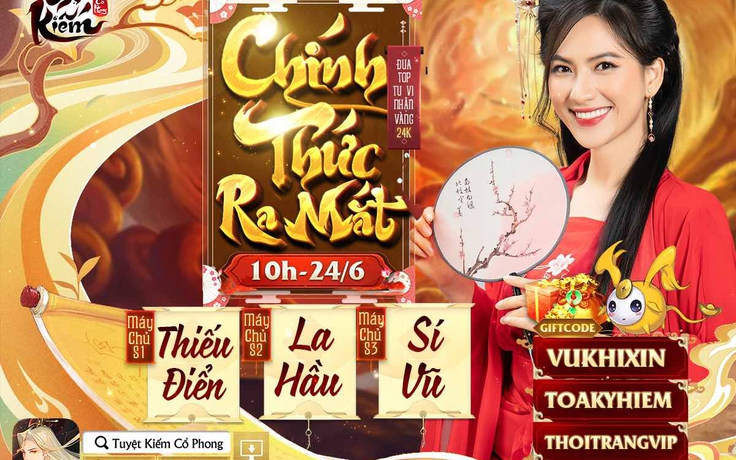 Thanh Niên Game gửi tặng độc giả 1.000 code VIP giới hạn Tuyệt Kiếm Cổ Phong