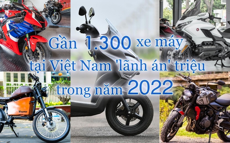 Gần 1.300 xe máy tại Việt Nam dính lỗi, phải triệu hồi trong năm 2022