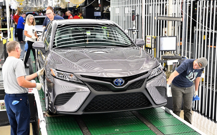 Toyota Camry 2018 sản xuất tại Mỹ có cấu trúc khung sườn mới