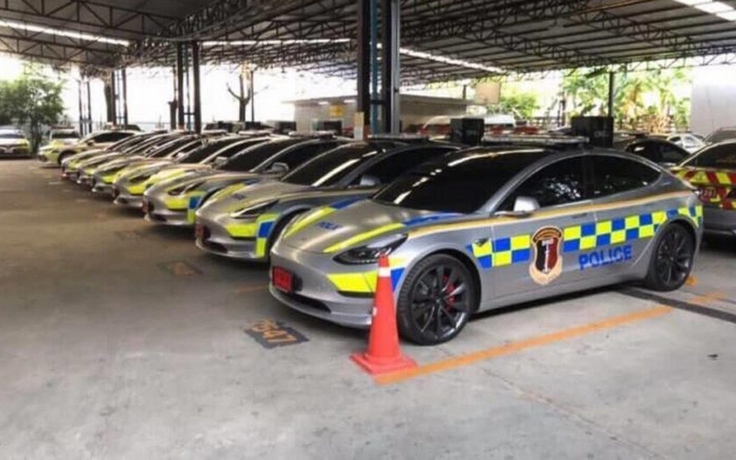 Cảnh sát Thái Lan thuê Tesla Model 3 làm xe tuần tra