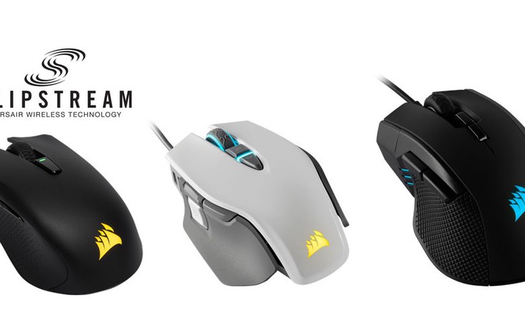 CORSAIR ra mắt 3 dòng chuột chơi game mới tích hợp công nghệ không dây SLIPSTREAM CORSAIR