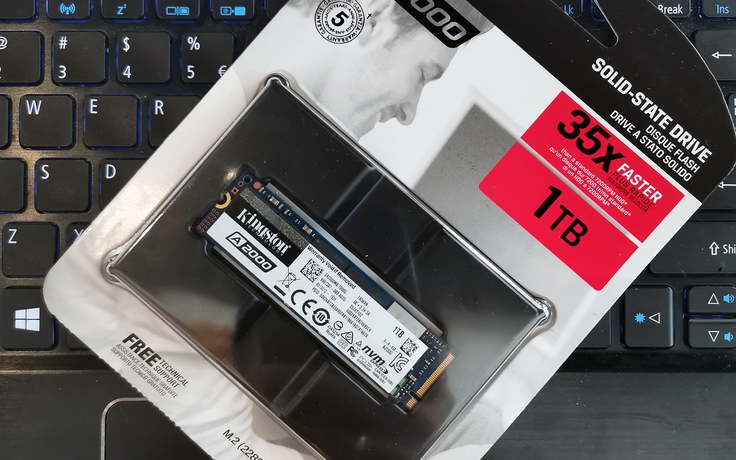 Kingston A2000 NVMe 1TB – Nhanh và rẻ, chỉ ba nghìn đồng cho một GB