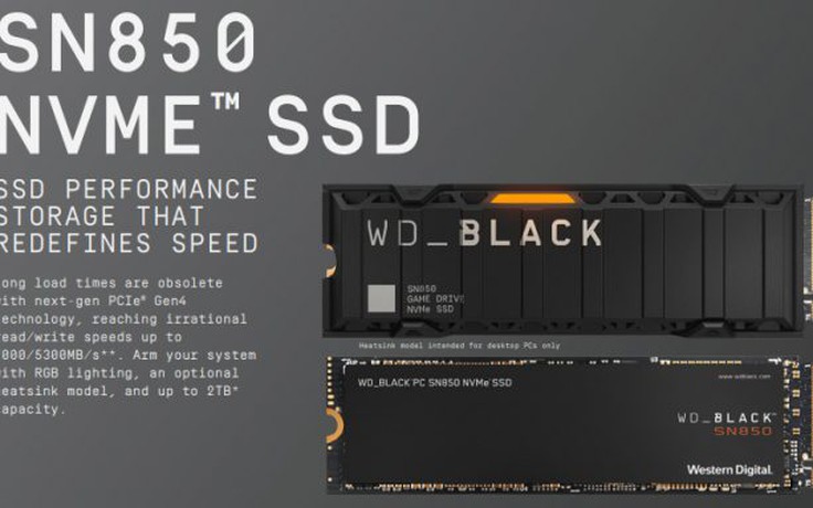WD Black SN850 đưa tốc độ ổ cứng NVMe lên tầm cao mới