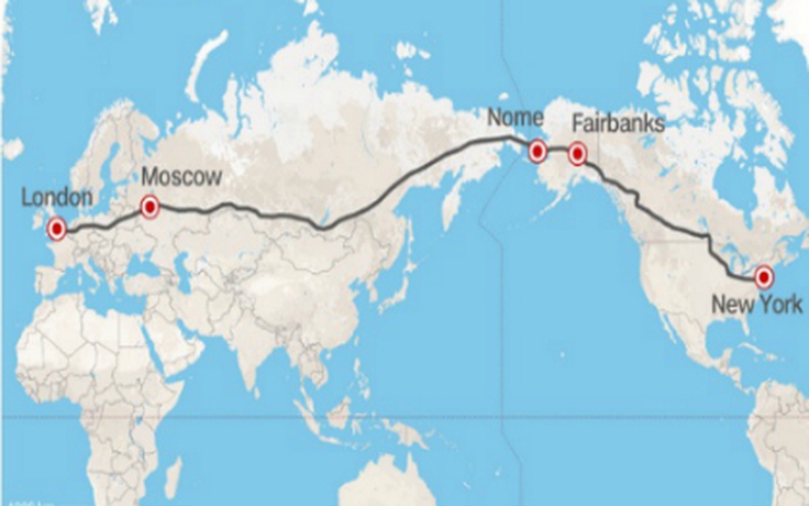Nga tham vọng làm đường cao tốc xuyên 3 châu lục