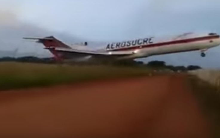 Máy bay vận tải Colombia rơi lúc cất cánh, 5 người thiệt mạng