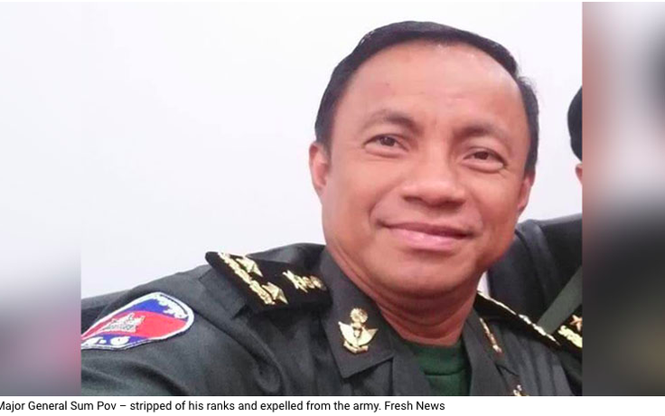 Đưa lậu người Trung Quốc về tỉnh sát Việt Nam, tướng Campuchia bị đuổi khỏi quân đội