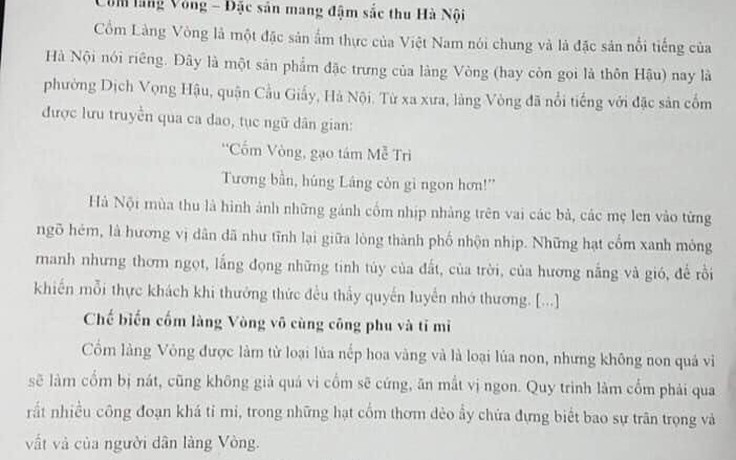 Đề ngữ văn dài 4 trang, phụ huynh học sinh lo lắng, nhà trường nói gì?