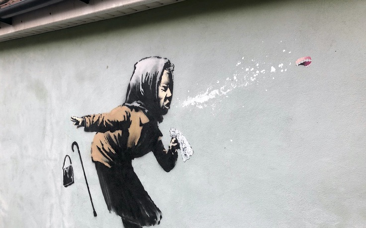 Tác phẩm của nghệ sĩ graffiti Banksy giúp ngôi nhà ở Anh tăng giá nhiều lần