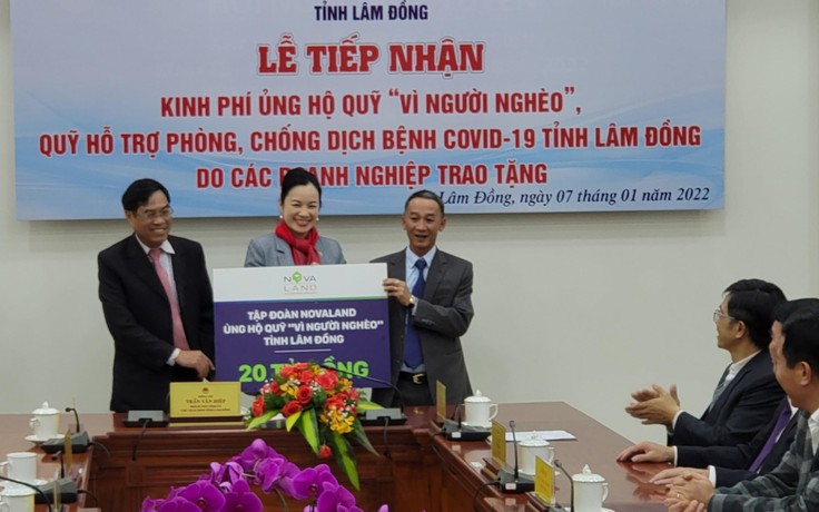 Doanh nghiệp bất động sản ủng hộ Quỹ 'Vì người nghèo' Lâm Đồng hàng chục tỉ đồng
