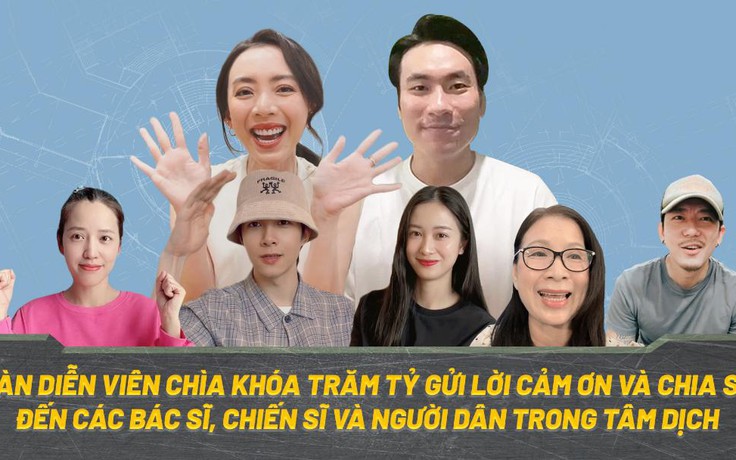 Thu Trang, Kiều Minh Tuấn cùng dàn sao phim ‘Chìa khóa trăm tỉ’ cổ động chống dịch