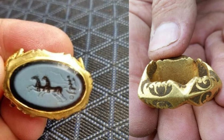 Tìm thấy nhẫn vàng 1.800 tuổi