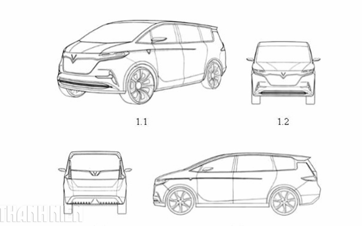 11 thiết kế ô tô mới được VinFast đăng ký bảo hộ