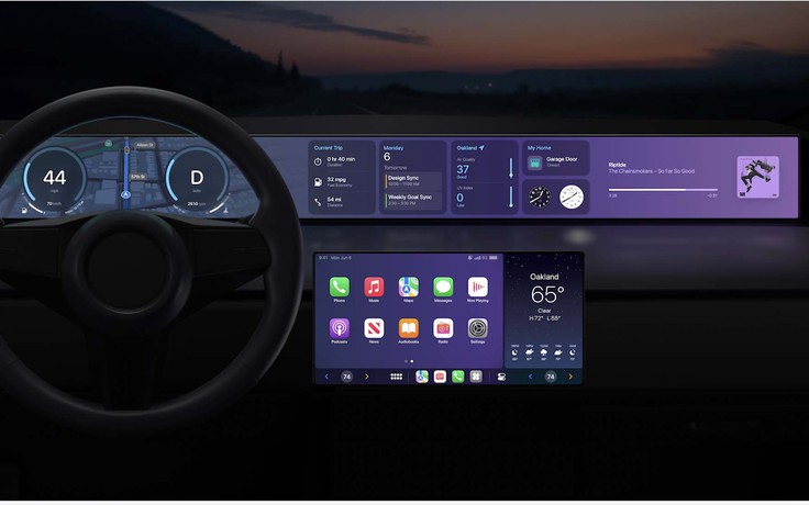 Apple can thiệp sâu vào hệ điều hành ô tô trong CarPlay mới