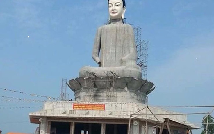 Tượng Phật sập đổ ở chùa Sóc chưa có giấy phép xây dựng