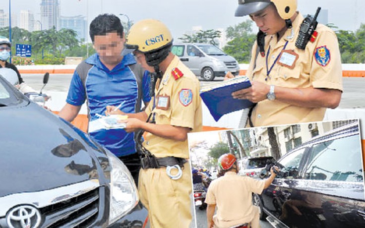 Bêu xe phạm luật