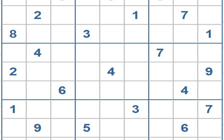 Mời các bạn thử sức với ô số Sudoku 3298 mức độ Khó