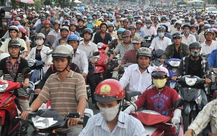 Báo động ô nhiễm không khí do xe máy