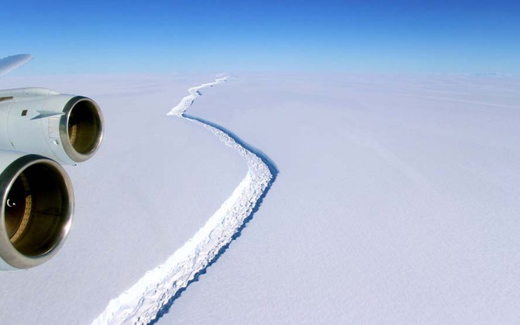 Báo động nguy cơ vỡ thềm băng Nam cực