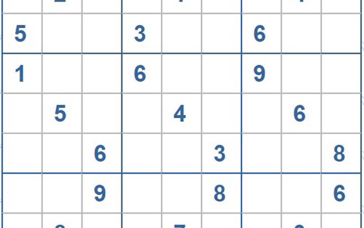 Mời các bạn thử sức với ô số Sudoku 3846 mức độ Khó