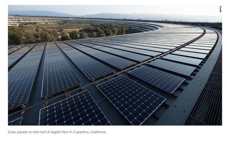Apple đạt mục tiêu sử dụng 100% năng lượng sạch