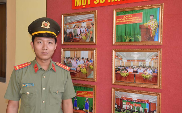 Trung úy công an có duyên với công tác Đoàn