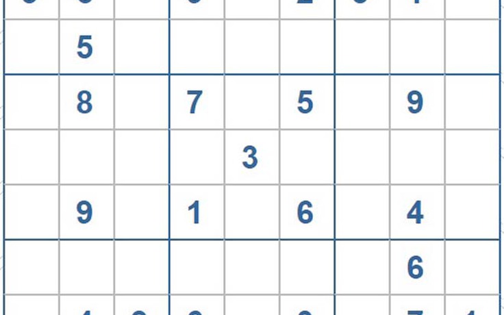 Mời các bạn thử sức với ô số Sudoku 4201 mức độ Khó