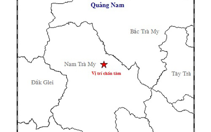 Liên tiếp xảy ra động đất tại huyện miền núi Nam Trà My gây rung chấn mạnh