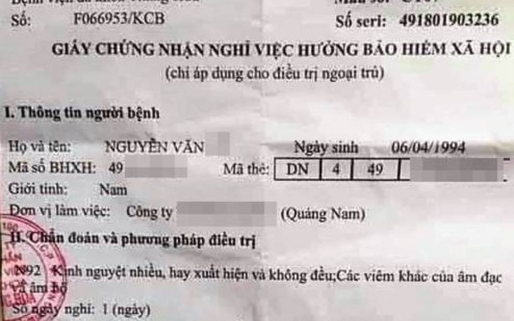 Một nam thanh niên ở Quảng Nam tá hóa khi được chẩn đoán... kinh nguyệt nhiều