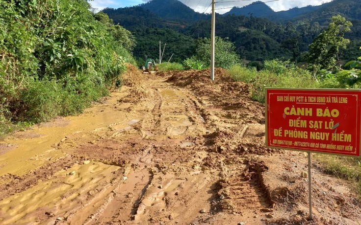 Quảng Nam: Vùng sạt lở Trà Leng được thông tuyến, hàng nghìn người dân thoát cảnh cô lập