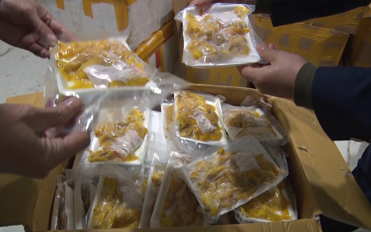 Quảng Bình: Thu giữ hơn 6 tấn thực phẩm đông lạnh không rõ nguồn gốc