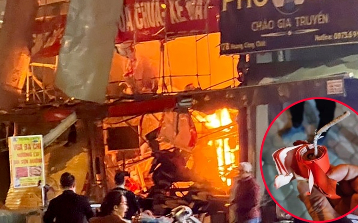 Vụ cháy nổ, 3 người bị thương ở Hà Nội: Có cả pháo tự chế phát nổ