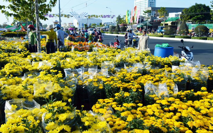 30 Tết chợ hoa giảm giá vẫn ế: Người bán không đập bỏ mà mang hoa lên chùa