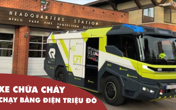 Choáng với xe chữa cháy chạy bằng điện trị giá 1,1 triệu USD