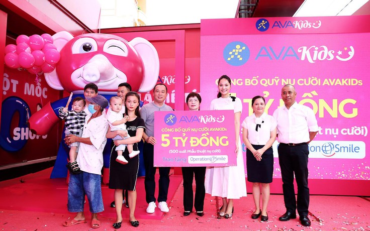 AVAKids lần đầu tiên trao tặng quỹ lớn cho trẻ em hở hàm ếch qua Operation Smile