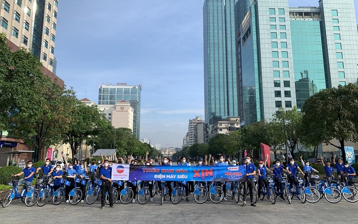 Điện máy Thiên Nam Hòa - đạp xe vì môi trường