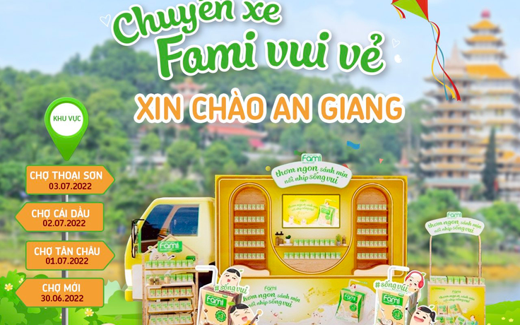 Viết tiếp hành trình tươi đẹp, chuyến xe Fami vui vẻ lăn bánh đến An Giang