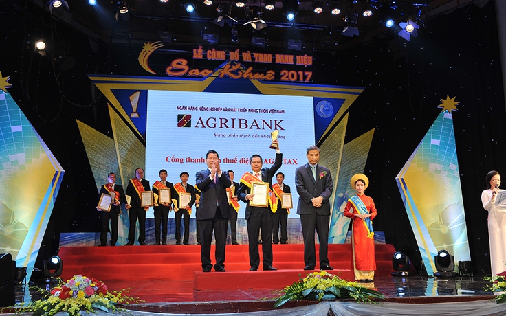 Agribank được vinh danh phần mềm xuất sắc tại Sao Khuê 2017