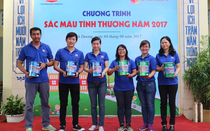 Sơn TOA Việt Nam tiếp tục lan tỏa 'sắc màu tình thương'