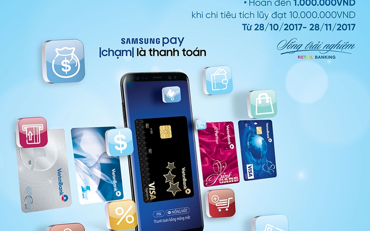 Nhận quà hấp dẫn khi trải nghiệm Samsung Pay cùng VietinBank