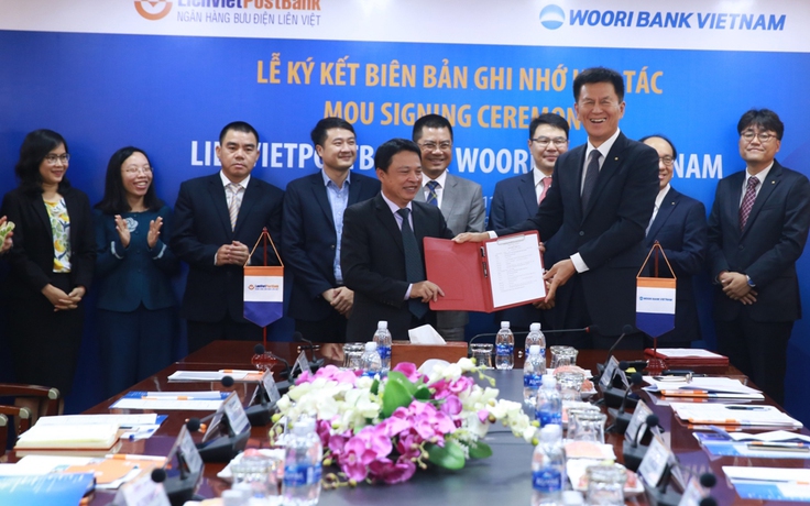LienVietPostBank ký kết biên bản ghi nhớ hợp tác với Woori Bank