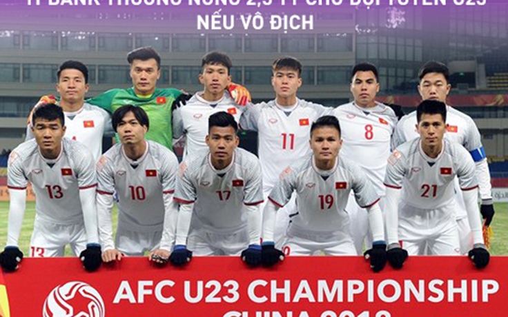 TPBank sẽ thưởng nóng Đội tuyển U23 Việt Nam 2,3 tỉ đồng nếu vô địch