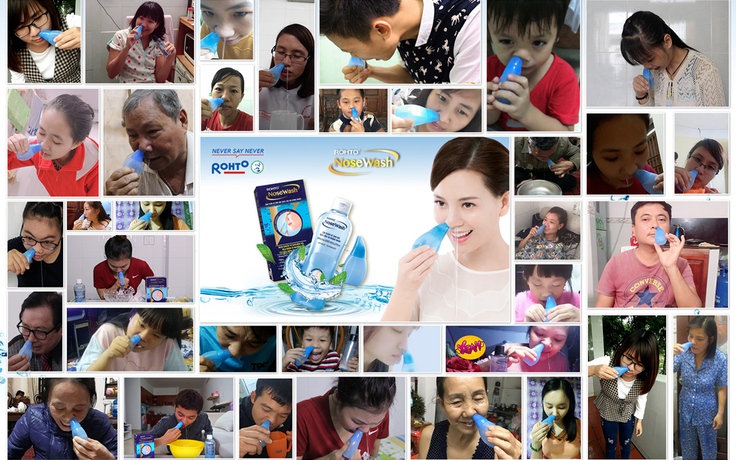 Hơn 2.000 người tham gia ‘#NoseWashChallenge’